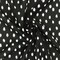 Basic Black-White Famous Designer Blurry Dot Printed Chiffon Fabric By the Yard